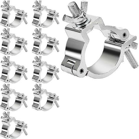 Set mit 10 Montageclips für Strukturbeleuchtung, 5 cm lange Clips aus Aluminiumlegierung für DJ-Scheinwerfer, PAR-Scheinwerfer, Moving-Head-Scheinwerfer und Bühnenleuchten (1/5)