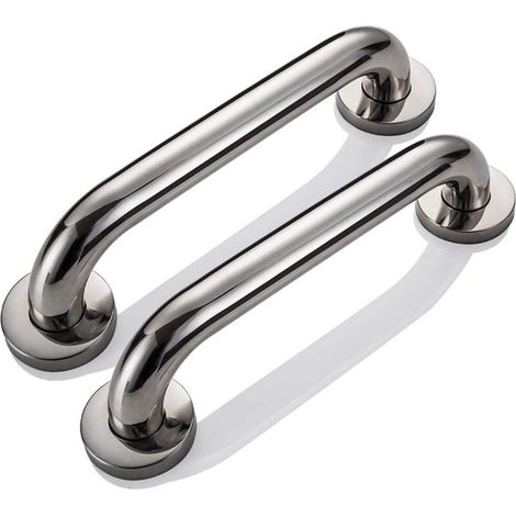 SABIR 2pcs 30cm Barre d’appui de Salle de Bain Barres de Sécurité Murale pour Douche Poignée de Baignoire Porte-serviettes en Acier Inoxydable pour Enfants Femme Enceinte Handicapés Personnes Agées (1/5)