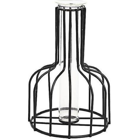 Nouveau vase en verre et fer forgé (1 pièce) (1/3)
