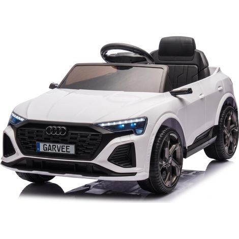Coche Eléctrico Infantil Audi SQ8 con Mando, 12V Batería Recargable, Licencia Oficial - LUNSY Regalo para Niños 3-6 Años, Blanco (1/5)