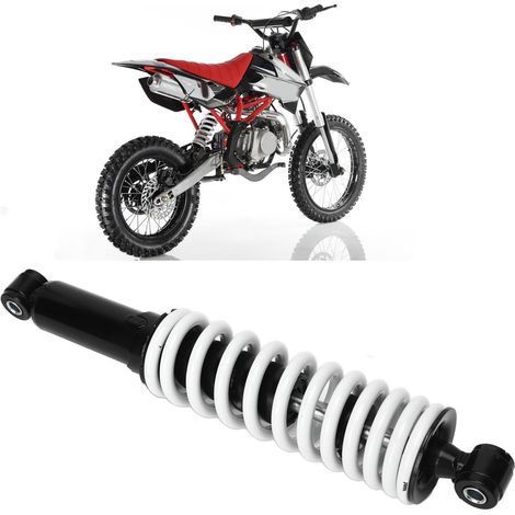 Amortisseur à entraxe de 360 mm, amortisseur arrière universel pour motos, diamètre de 9 mm, amortissement du ressort réglable, amortisseur avant et arrière universel pour quads (surpoids).