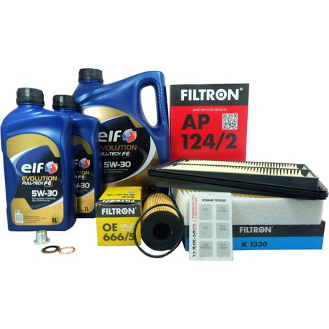 3 filtres + huile 5W30 pour Nissan X-Trail 3 et Renault Koleos 2 1.6 (1/5)