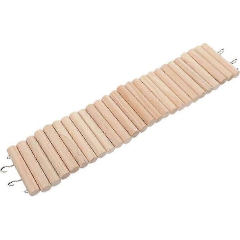 Pont suspendu avec échelle en bois, enclos 2 en 1 pour hamsters, reptiles et rats, idéal pour jouer.-Length 40cm
