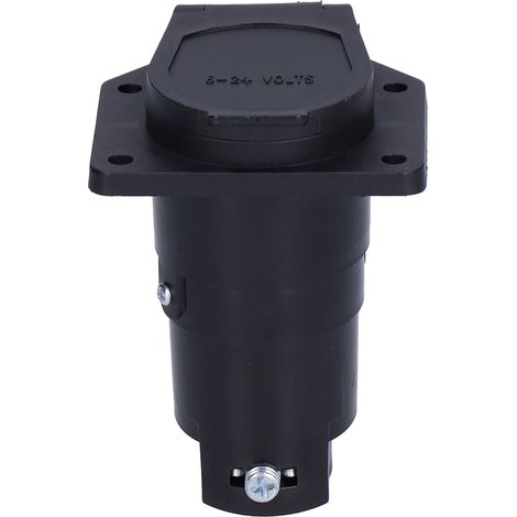 Connecteur à lames 7 voies 6-24 V avec couvercle anti-poussière à ressort pour remorques, semi-remorques et camping-cars (1/5)