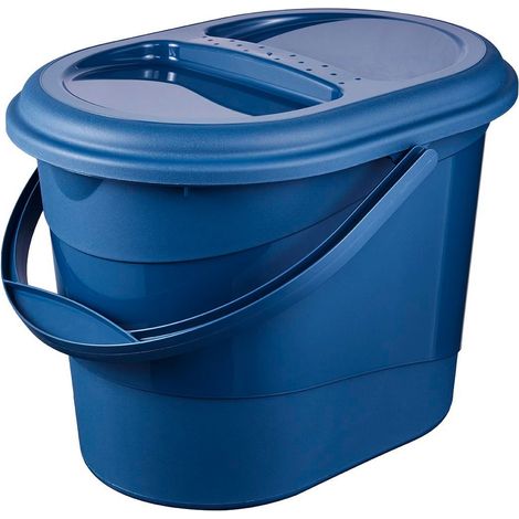 Cubo de basura 37 x 29,5 x 27,5, eco azul