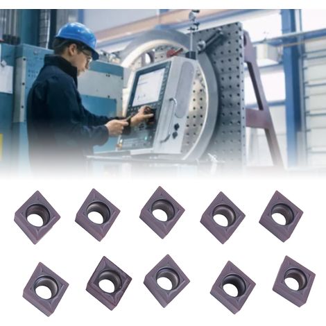 10 inserts en carbure CCMT09T304 VP15TF pour tour à métaux, coffret de rangement (1/5)