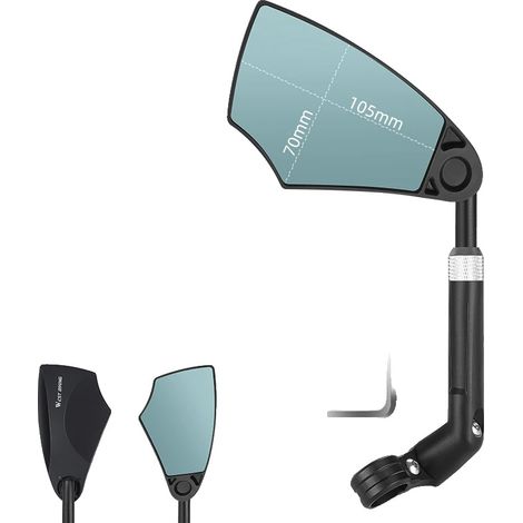 Espejo retrovisor antideslumbrante, brazo ajustable, 1 pieza, lado izquierdo (1/2)
