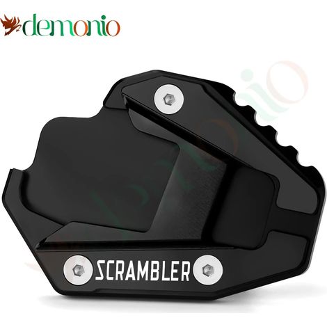 (Scrambler Noir) Accessoires moto : béquille latérale, extension de béquille compatible avec Ducati Scrambler 1100, Scrambler 1100 Pro et Scrambler 1100 Sport Maxpower (1/4)