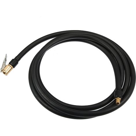 Tuyau Rallonge pour Gonfleur De Pneu Noir Connexion Rapide Cuivre Et Caoutchouc, Connexion Rapide, Pour Vélo, Filetage M8x0.8, Mandrin 12.6mm, Adaptateur Rapide, Pas De Fuite (1/5)