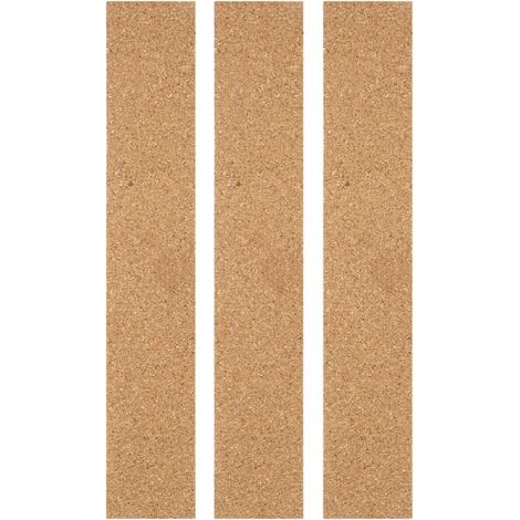 Lot de 3 bandes adhésives en liège pour tableau d'affichage, marron, (1/5)