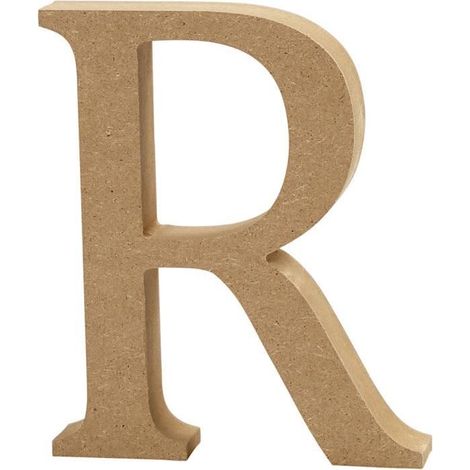 Lettre en bois - Marron - Objets décoratifs