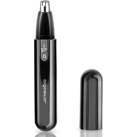 Aigostar GroomCare Rifinitore Peli Naso e Orecchie Lame Acciaio Inox 8000 Giri/min