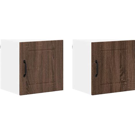 Meubles de Rangement,Armoire de cuisine 2 pcs Chêne brun 40 x 31 x 40 cm CFW150281 (1/5)