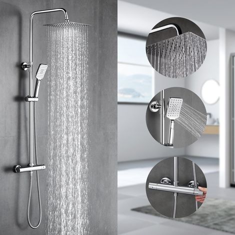 Duschsystem mit Thermostat Regendusche mit Armatur Duscharmatur (1/5)