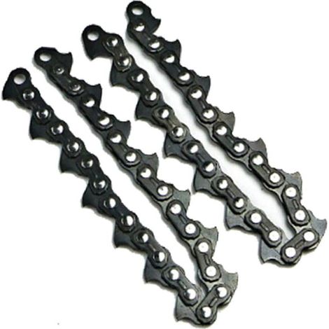 LAN Têtes de tondeuse à gazon noires pour accessoires durables agricoles de jardin en acier au manganèse extérieur désherbage dur et longue durée de vie 2 chaînes