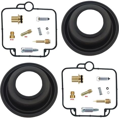 Kit de réparation de carburateur pour DR750 1988-1989 750 cm³ 750 BST40  Kit + membrane  Compatible DR750  carburateur BST40  monocylindre 750 cm³  joints en nitrile résistant à l'essence, laiton de p (1/4)