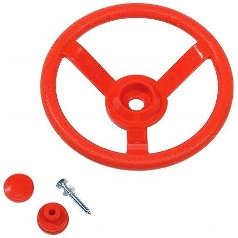 Volant en plastique rouge de votre terrain de jeu