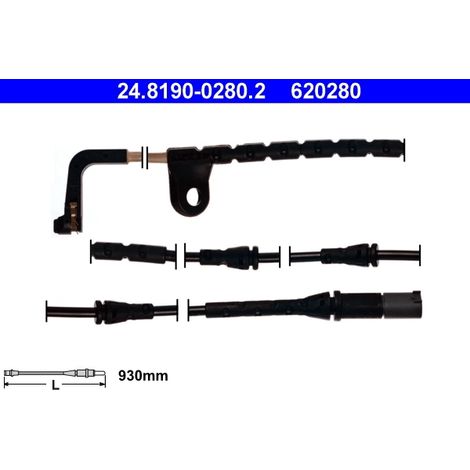 Contact d'avertissement, usure des plaquettes de frein ATE 24.8190-0280.2 BMW