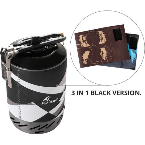 Réchaud à gaz d'extérieur Fire Maple X2, système de cuisson portable pour touristes avec échangeur de chaleur et casserole FMS-X2, idéal pour le camping et la randonnée. (1/5)