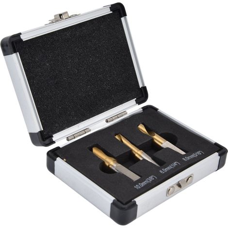 3-teiliges Schweißbohrer-Set aus Hochleistungs-Schweißstahl, verschleißfest (1/5)
