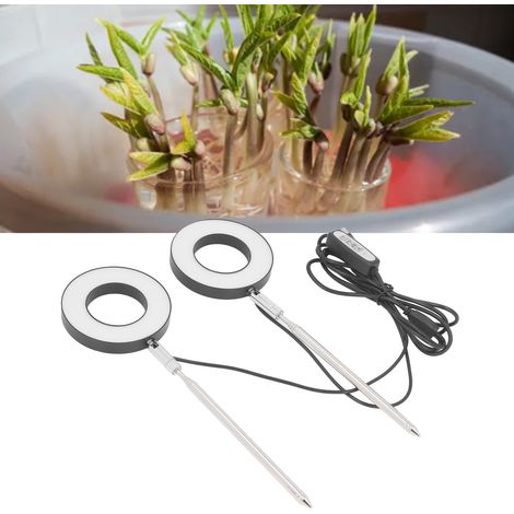 Doppelfunktionale Sukkulenten-Pflanzenlampe, ausziehbar und verstellbar, mit Vollspektrum-LED-Pflanzenlicht, luftzirkulierender Zimmerpflanzenlampe, Quantenpanel, USB. (1/5)