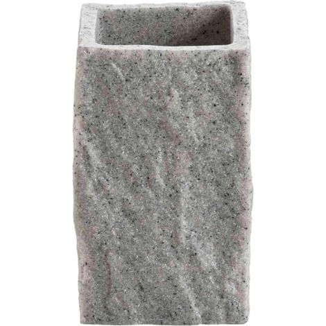 Gobelet Effet Minéral "Stony" 11cm Gris (1/2)