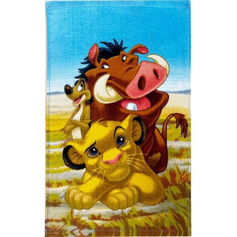 Serviette de toilette Disney Le Roi Lion Terre des Lions (Trio), serviette pour le visage, serviette pour les mains 30x50 cm (1/2)