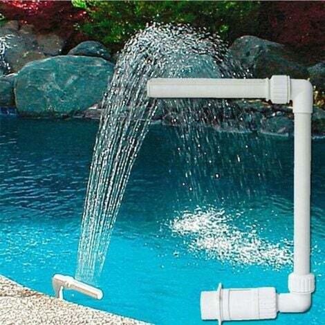 Fontaine de piscine - PVC - Réglable - Décoration de piscine - Accessoires de piscine - Blanc (1/5)