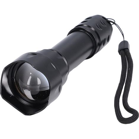 Lampe torche LED puissante 5000LM zoom télescopique étanche IP65 design moderne fonction protection (1/5)