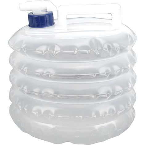 Conteneur d'eau pliable avec robinet, pichet de stockage Portable, porte-réservoir pour Camping en plein air, randonnée, escalade, 5l (1/5)