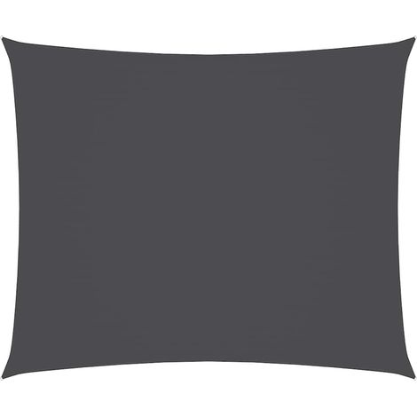 Voile d'ombrage Voile de parasol - Toile d'ombrage Tissu Oxford rectangulaire 2,5x3,5m Anthracite BV338311 - BonneVie (1/5)