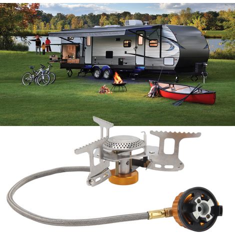 Tragbarer 3700-W-Gaskocher mit Zündung für Wanderungen, Picknicks und Outdoor-Ausflüge (1/5)