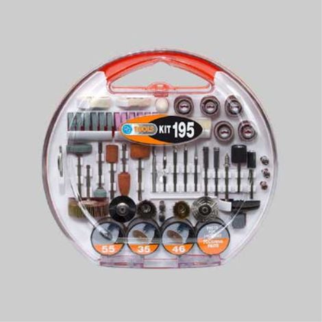 Set accessori per mini trapano 'pg195a' 195 pezzi PG PROFESSIONAL (1/2)