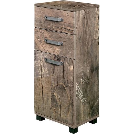 Unterschrank LIMA-04 Panamaeiche, BxHxT: ca. 40,3x94,8x32cm