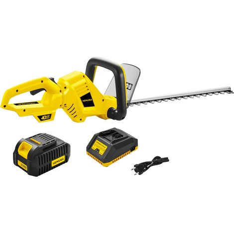 Taille-haies à batterie NEMURA 40V + Batterie 2Ah + Chargeur rapide - Coupe de 56cm