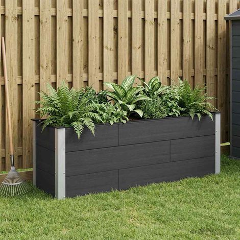 Teenpull – Hochbeet Schwarz 150 x 50 x 54 cm (1/5)
