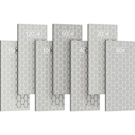 Set mit 7 Diamant-Schärfsteinen, Diamant-Schärfstein für Küchen- und Outdoormesser (1/5)