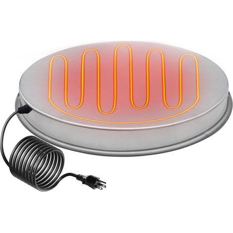 Hühnertränke-Unterbau (35,5 cm) – 35-W-Elektro-Abtaufunktion – Kompatibel mit 5-Gallonen-Tränken – Korrosionsbeständiger, verzinkter Stahl