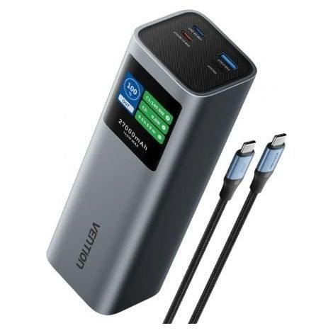 Powerbank 27000mAh Vention FKEH0/ 140W/ Gris