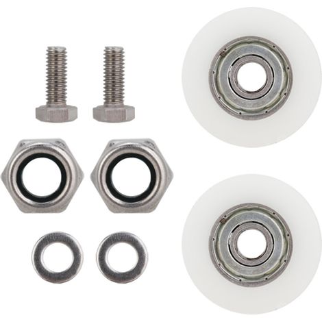 GARRYFIZH Roues de porte de serre de 30 mm de diamètre, robustes et résistantes, anti-oxydation, légères et recyclables. (1/5)