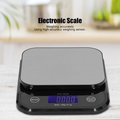 Balance électronique WH-B28, noire, 10 kg/1 g (1/5)