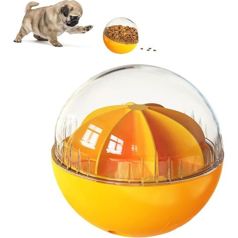 Jooheli Dog Treat Ball, Dog Treat Dispenser, Chein Food Ball, Kibble Dispenser for Puppy and Small Dog (1/5)