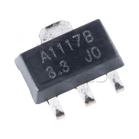 Changdian SCJA1117B-3.3-A SOT-89 3,3V 1A LDO Linearregler elektronische Bauteile (5 Stück).
