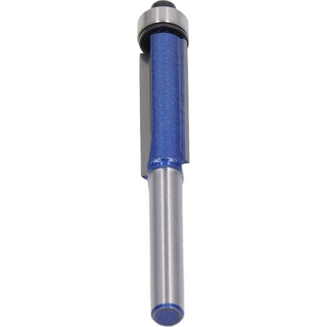 Fraise à chanfreiner bleue pour bois, fraise à rainurer queue 6mm, outil professionnel coupe précise, dimensions 6x3/8x30.