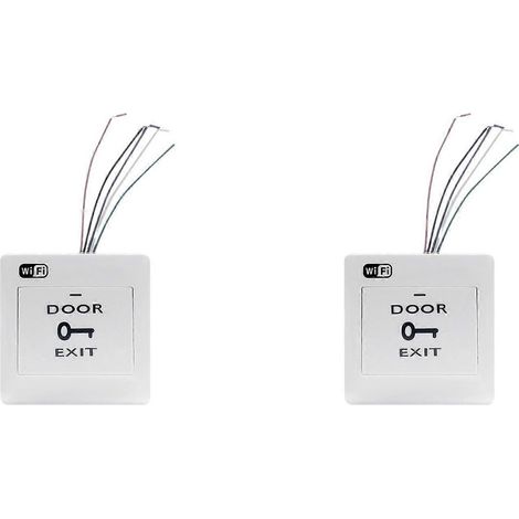 Deux boutons de contrôle d'accès WiFi pour maison connectée, de style graffiti, prennent en charge la commande vocale, l'ouverture de porte à distance et le déverrouillage sans fil, et conviennent aux (1/5)