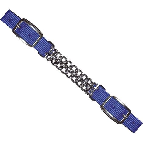 Marrone - Barbozzale en nylon avec double chaîne métallique