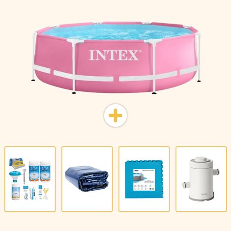 Intex Piscine Tubulaire Ronde - 244x76 cm - 5-pièces  S14 (1/5)