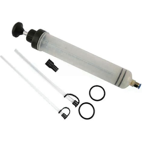 Pompe à siphon pour extraction d'huile moteur, pompe à seringue pour liquide de frein, pompe à carburant manuelle à vide 500 ml (1/5)
