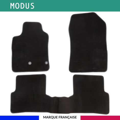 Tapis de voiture - Sur Mesure pour MODUS (2004 - 2012) - 3 pièces - Tapis de sol antidérapant pour automobile (1/4)
