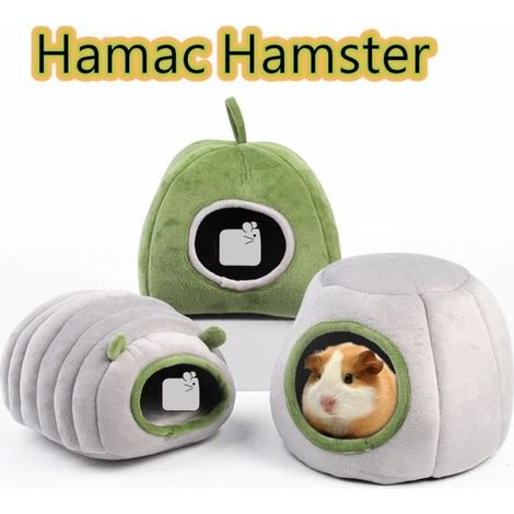Maison Hamster,Maison de Cochon d\'Inde,Lit d\'hiver Chaud pour Hamster, Lit de Cochon d\'Inde, avec Boucle de Suspension,pour Hamsters (1/3)
